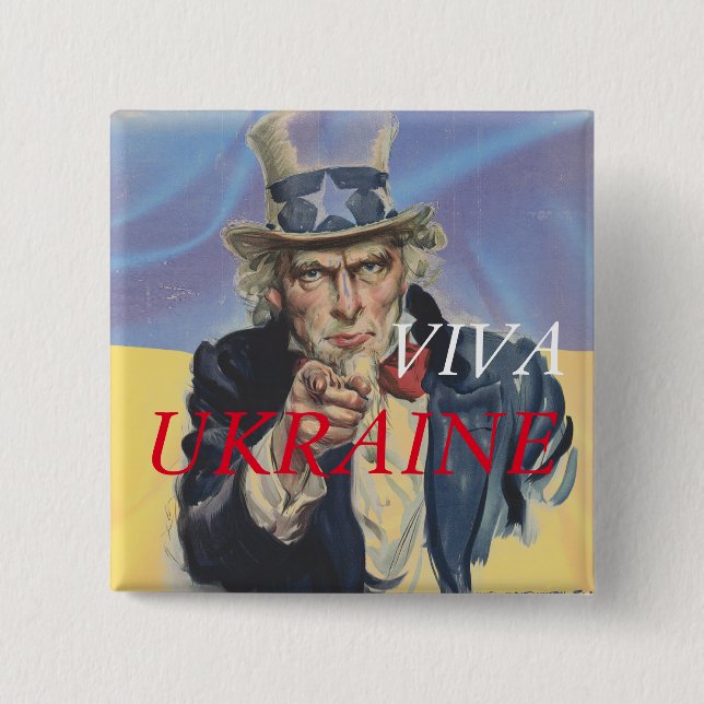 VIVA UKRAINE  BUTTON (Front)