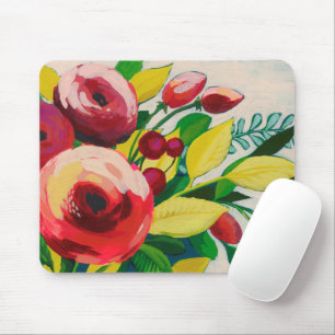 Vivacious Blooms Mouse Pad