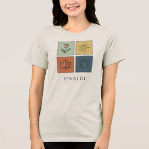 Vivaldi Four Seasons Minimalist Music Design Tri-Blend Shirt