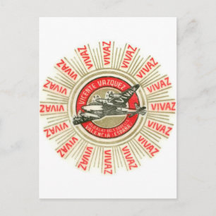 VIVAZ Aeroplane Postcard