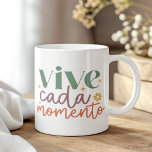 "Vive Cada Momento" Inspirational Quote Coffee Mug<br><div class="desc">Embrace the present and savour every moment with the "Vive Cada Momento" Inspirational Quote Coffee Mug. This elegant mug features the Spanish phrase "Vive Cada Momento, " which translates to "Live Every Moment, " encouraging mindfulness and appreciation of life's fleeting experiences. The design showcases a beautiful blend of motivational typography...</div>