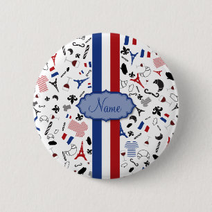 Vive la France 6 Cm Round Badge