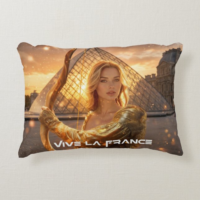 VIVE LA FRANCE DECORATIVE CUSHION (Front)