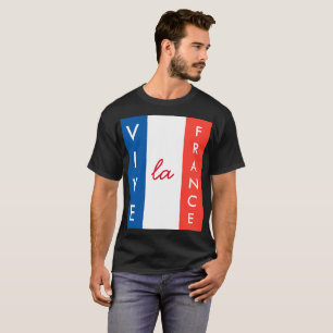 Vive La France French Flag Customisable T-Shirt