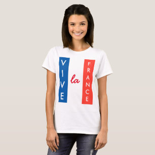 Vive La France French Flag Customisable T-Shirt