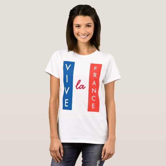 Vive La France French Flag Customisable T-Shirt