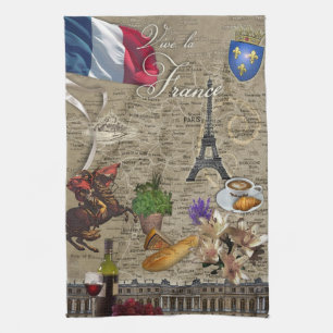 Vive la France KitchenTowel Tea Towel