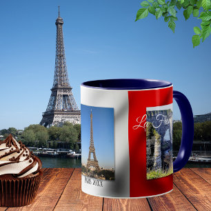 Vive La France Paris French Flag Photo Mug