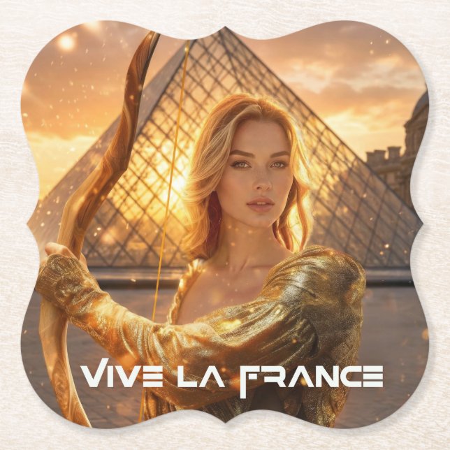 VIVE LA FRANCE - PARIS PAPER COASTER (Front)