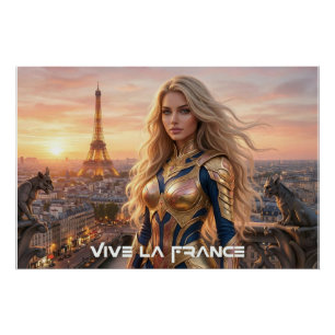 VIVE LA FRANCE - PARIS POSTER