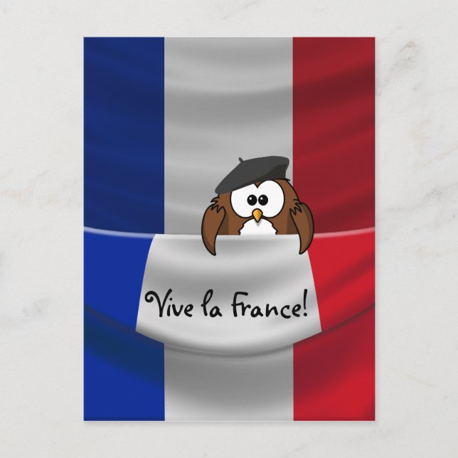 Vive la France! Postcard (Front)