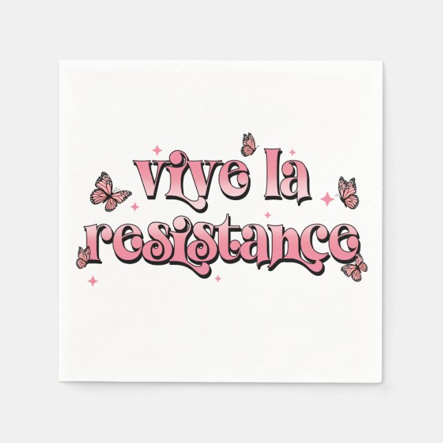 Vive la Resistance Napkins (Front)