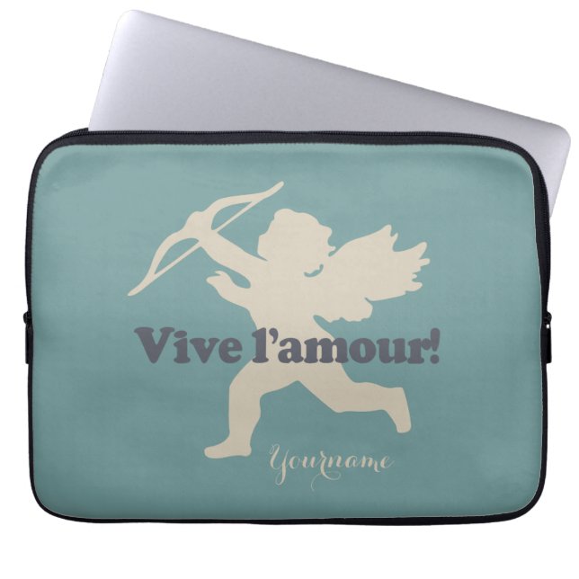 Vive L'amour Cupid custom laptop sleeves (Front)