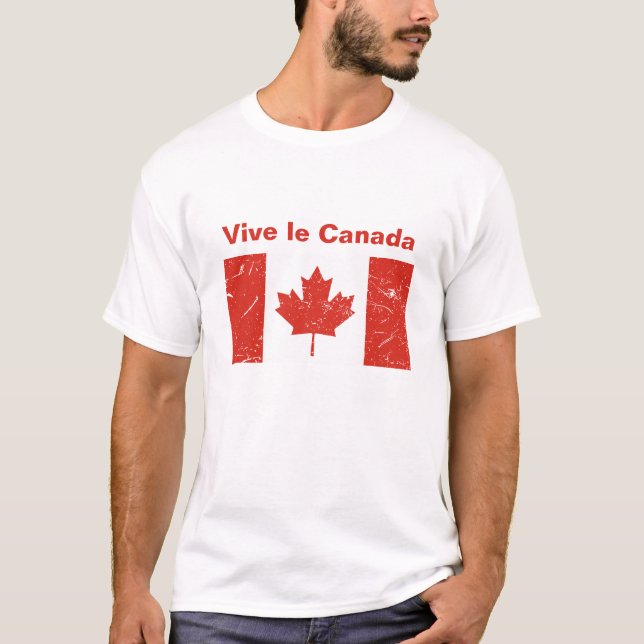Vive le Canada Men's T-Shirt (Front)