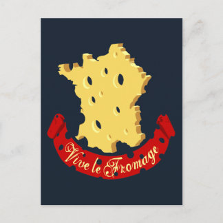 Vive le Fromage Postcard