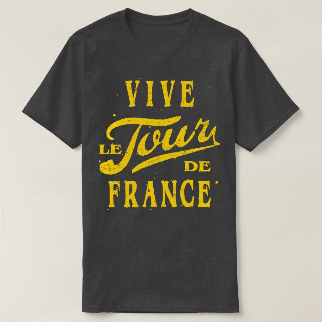 Vive Le Tour de France Rustic T-Shirt (Design Front)