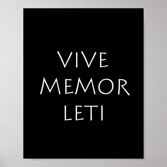 Vive memor leti poster (Front)