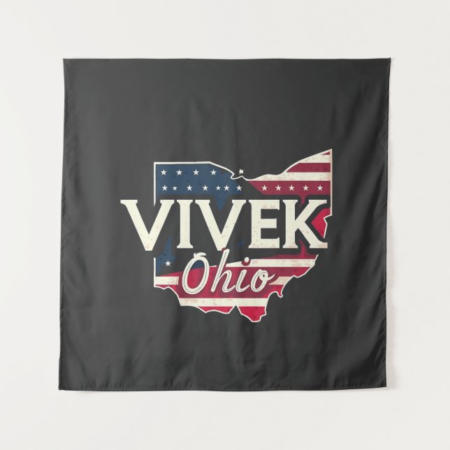 Vivek Ohio 2026 Governor Republican American  Tapestry (Front)