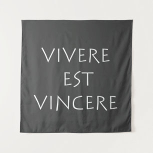 Vivere est vincere tapestry