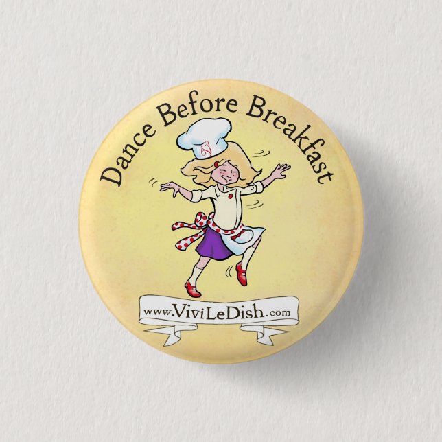 Vivi LeDish™ Dance Before Breakfast Pin (Front)