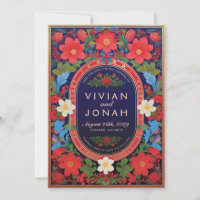 VIVIAN I Floral Wedding Save the Date Invitations