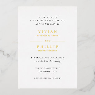 Vivian Simple Elegant Wedding