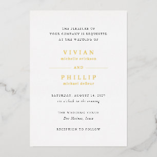 Vivian Simple Elegant Wedding