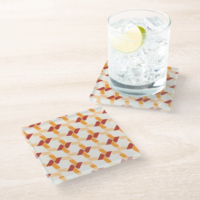 Vivid Abstract Floral Coaster (Angled)