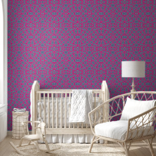 Vivid Abstract Geo-Contour Pattern Wallpaper