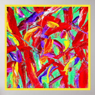 Vivid Abstract Pattern Poster