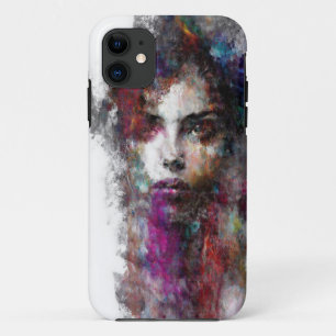 Vivid Abstract Portrait iPhone 11 Case