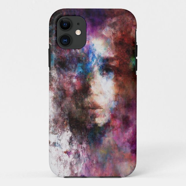 Vivid Abstract Portrait iPhone 11 Case (Back)