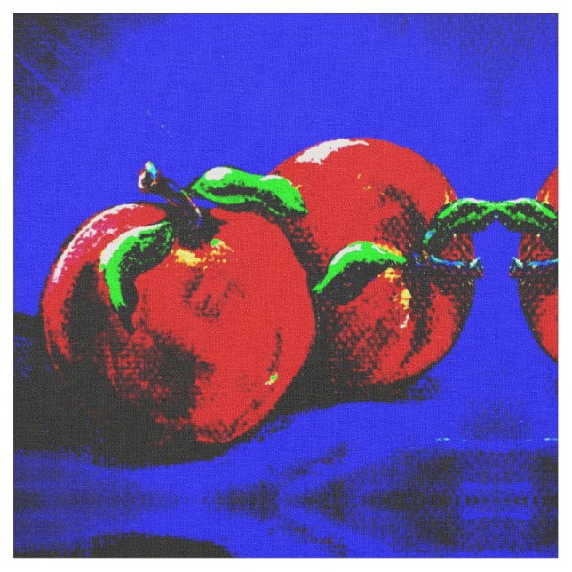 Vivid Apples Fabric (Close Up)