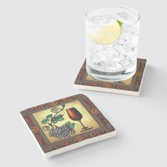 Vivid Art Wine Coaster 02 (Side)
