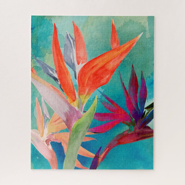 Vivid Birds of Paradise Jigsaw Puzzle (Vertical)