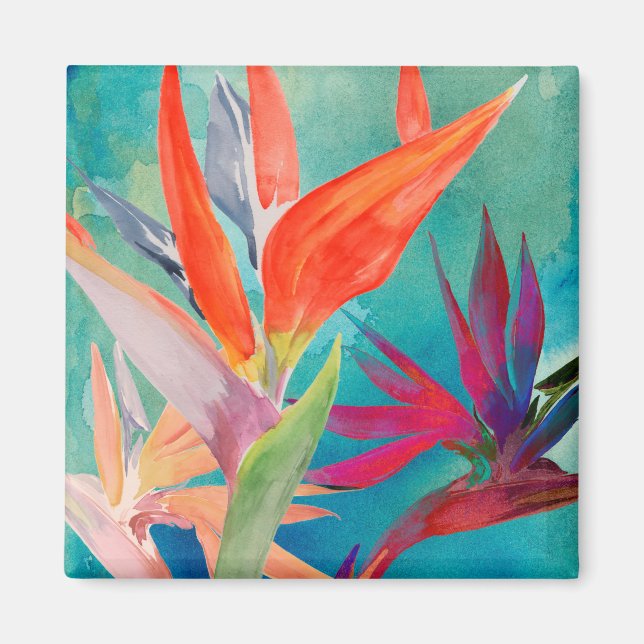 Vivid Birds of Paradise Magnet (Front)