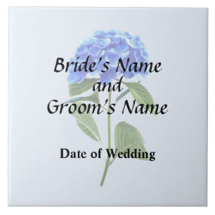 Vivid Blue Hydrangea Tile