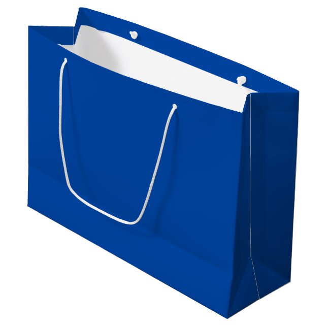 Vivid Blue Large Gift Bag (Front Angled)