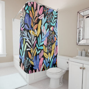 Vivid Botanical Shower Curtain
