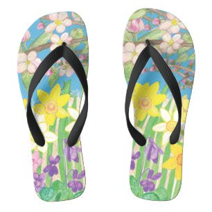 Vivid & Bright Spring Flowers that Radiate Joy Jandals