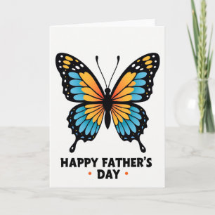 Vivid Butterfly Fathers Day Card