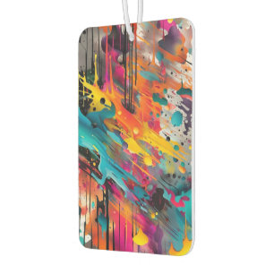 Vivid Chaos Splash Graffiti Car Air Freshener