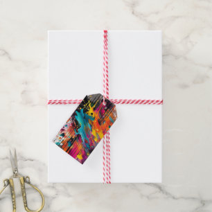 Vivid Chaos Splash Graffiti Gift Tags