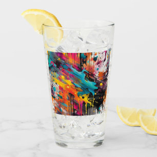 Vivid Chaos Splash Graffiti Glass