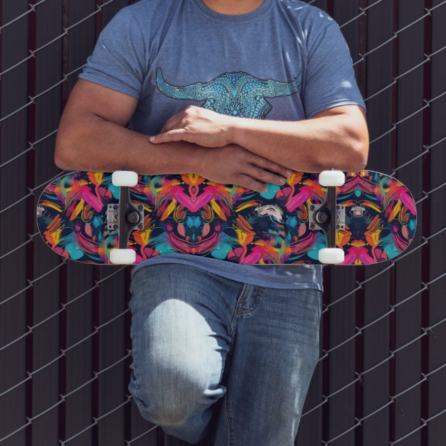 Vivid Chaos Splash Graffiti Skateboard (Outdoor 3)