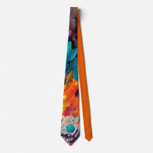 Vivid Chaos Splash Graffiti Tie