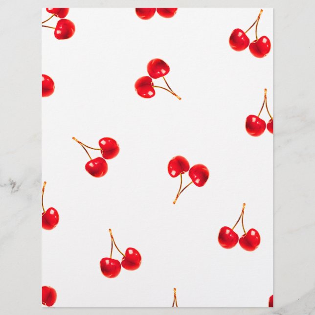 Vivid Cherry Pattern Flyer (Front)