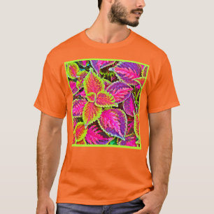 Vivid ChromaLeaf Harmony Pattern T-Shirt