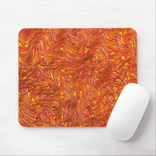 Vivid clear red texture with yellow  shades mouse pad