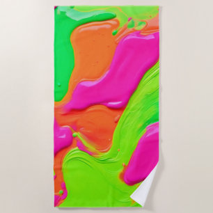 Vivid Colour Fusion Beach Towel